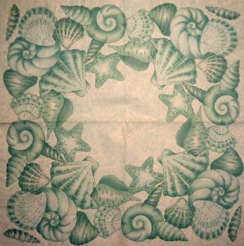 105 Muscheln - 3-lagig (silber)